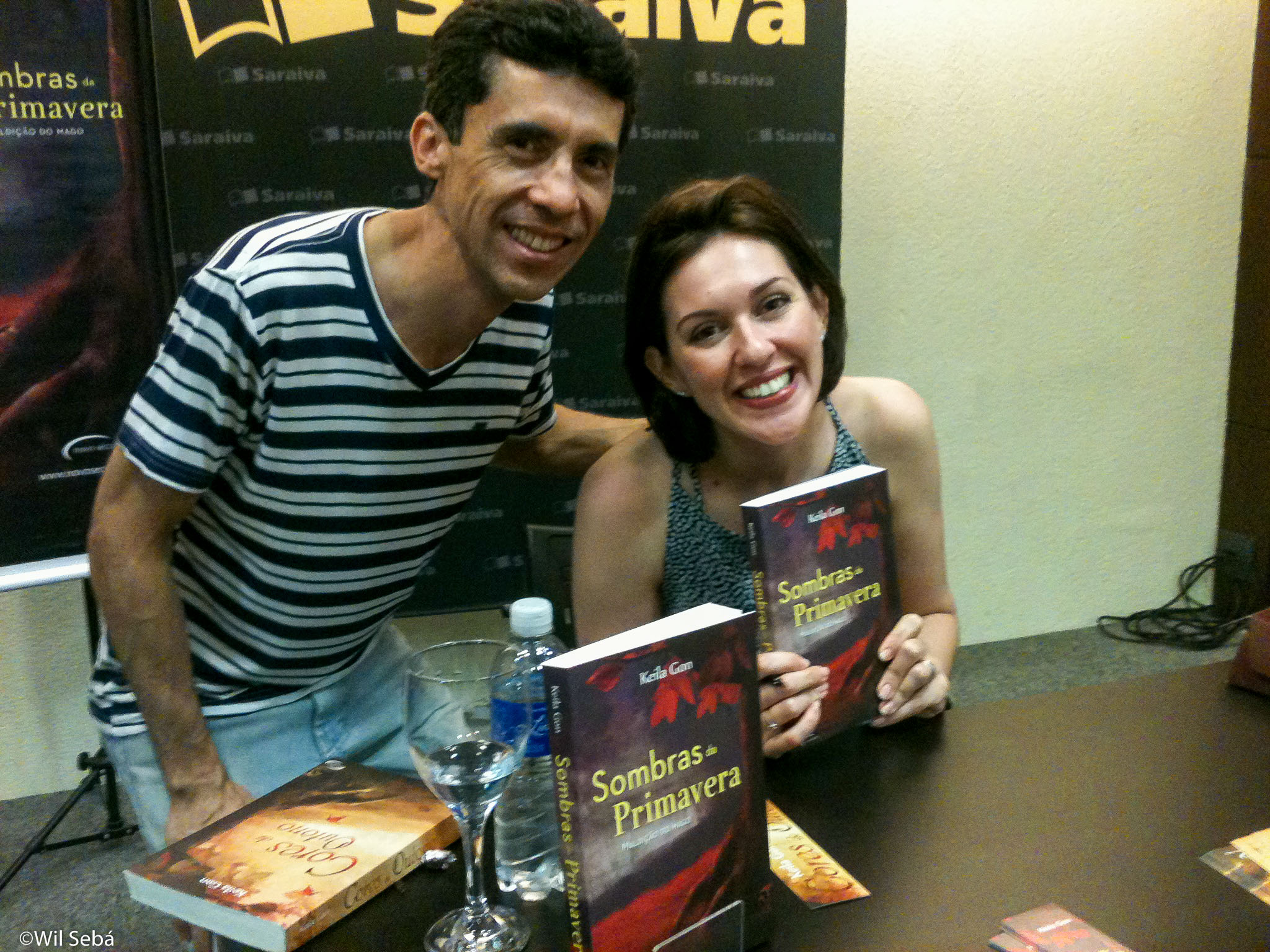 Wil Sebá com Keila Gon em Saraiva Campinas