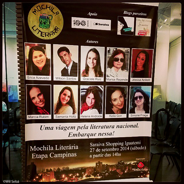 Mochila Literária Saraiva Campinas Banner Escritores